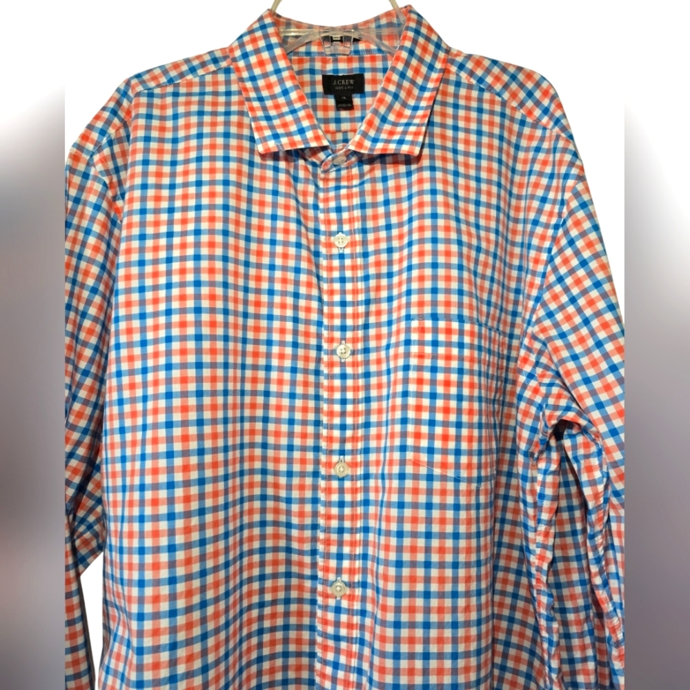 J.Crew, Men's Long sleeve Botton down- Dress Shirt, Size XL, Multicolor